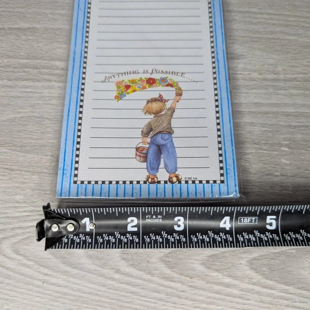Mary Engelbreit List Pad Anything is Possible 80 Sheets w/ Magnet on Back NWT
